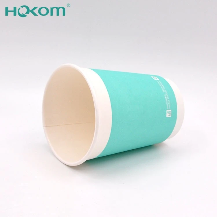 16oz 500ml Double Wall Paper Cup Wholesaler Eco-Friendly Take Away Custom LOGO Paper Cup Disposable Coffee Cup factory