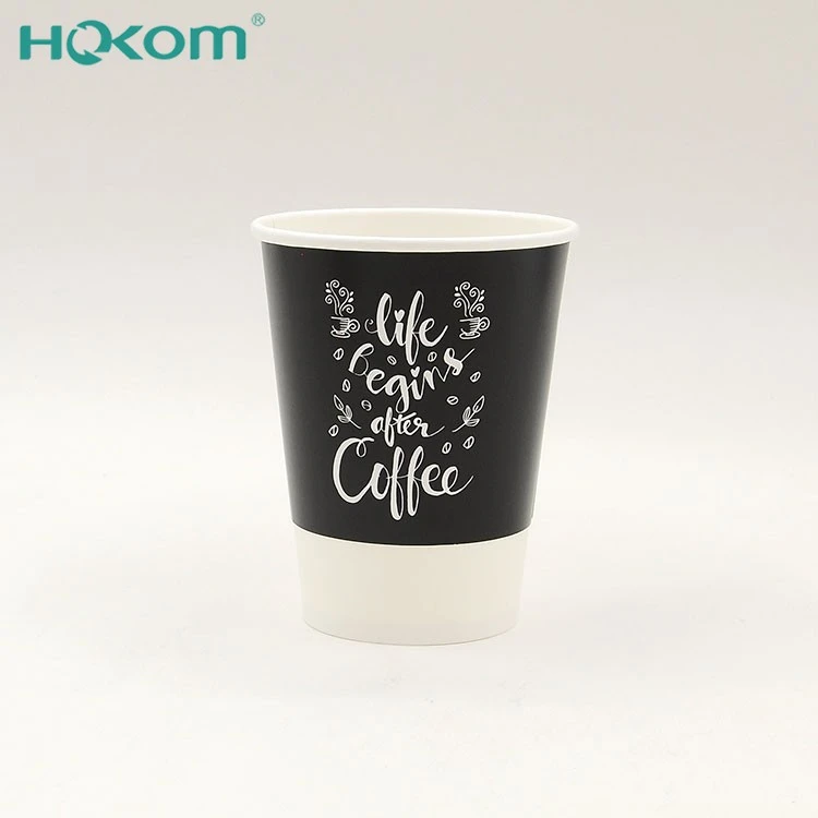 Biodegradables Disposable Coffee Paper Cup Vasos De Papel 12oz Double Wall Coffee Custom Coffee Cup Paper With Logo