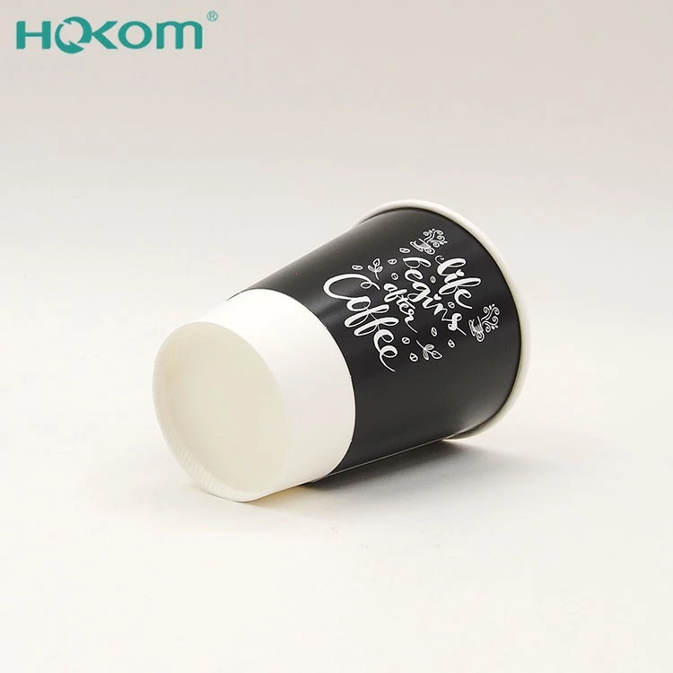Custom Printed Logo Disposable Recycle 6oz 8oz 12oz 16oz 20oz Double Ripple Wall Coffee Paper Cups With Lids