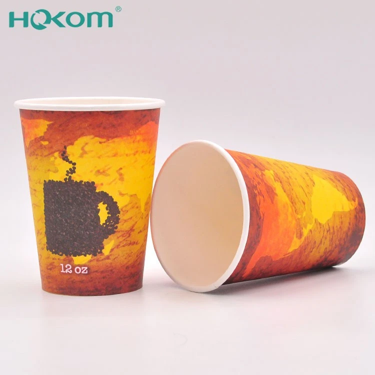 Disposable Biodegradable Paper Cups Thickened 8oz 12oz 16oz Coffee Paper Cups