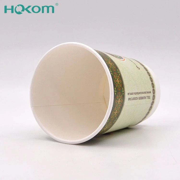 Disposable Double Wall Paper Cup With PE Coat Custom Logo For Hot Coffee Chocolate Milk