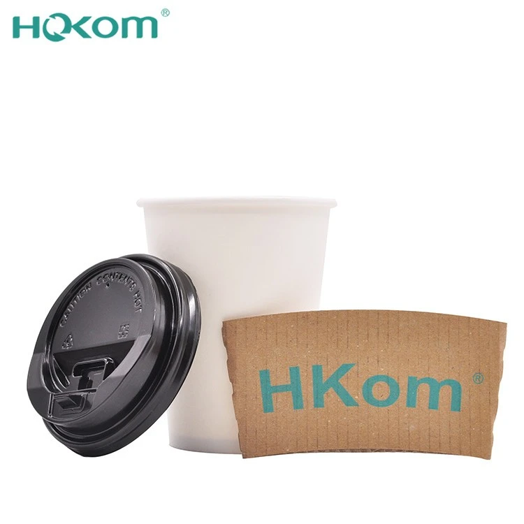Eco-Friendly Coffee Shop Disposable Kraft Paper Cup For Coffee Hot Drinks Cups With Lids 12oz 16oz Cafe Paper Cups