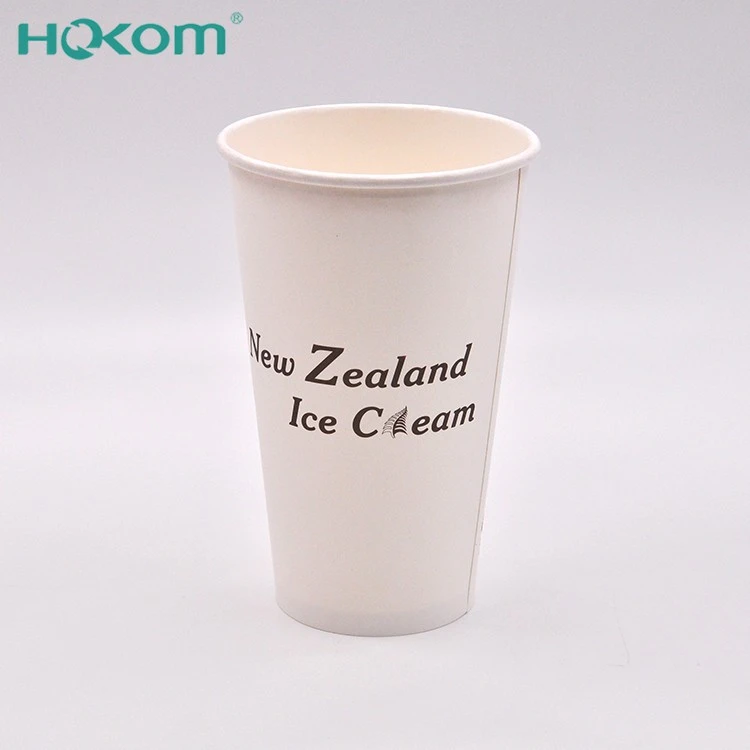 Hokom Customized Color Designs High Quality Disposable Packaging Hot Coffee Paper Cup With Lids