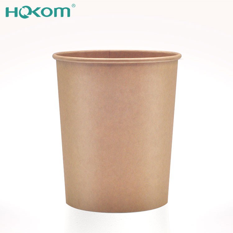 Hongkang Factory New Product Kraft Paper Soup Cups 2025 Porridge Packaging Noodle Soup Bowls Container High Quality Cheap Price For Sale