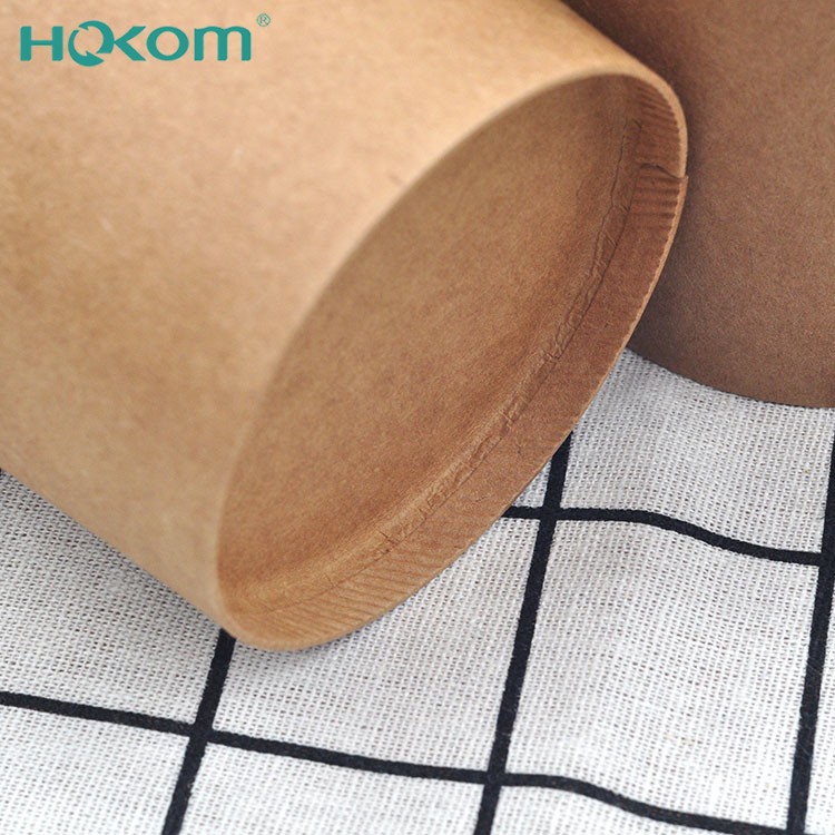 Hongkang Factory New Product Kraft Paper Soup Cups 2025 Porridge Packaging Noodle Soup Bowls Container High Quality Cheap Price For Sale