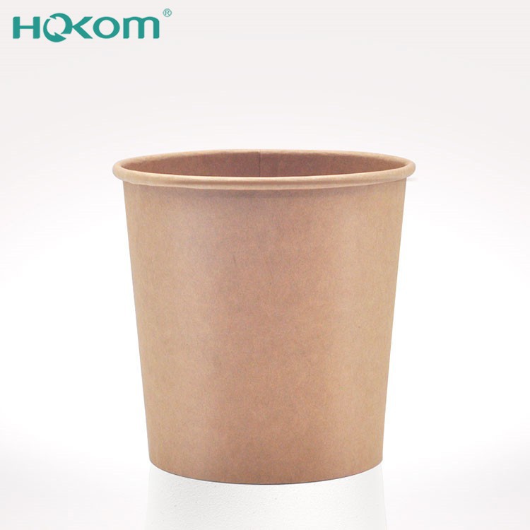 Hongkang Factory New Product Kraft Paper Soup Cups 2025 Porridge Packaging Noodle Soup Bowls Container High Quality Cheap Price For Sale