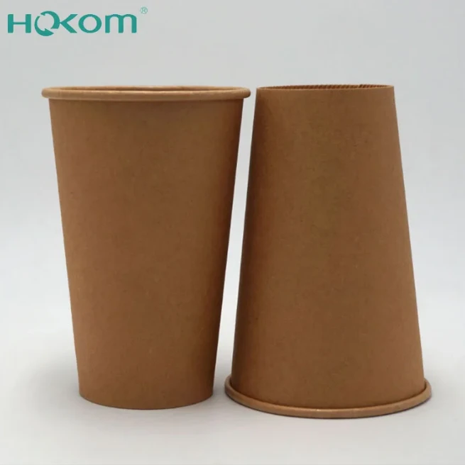 No Logo Printing Kraft Coffee Cup