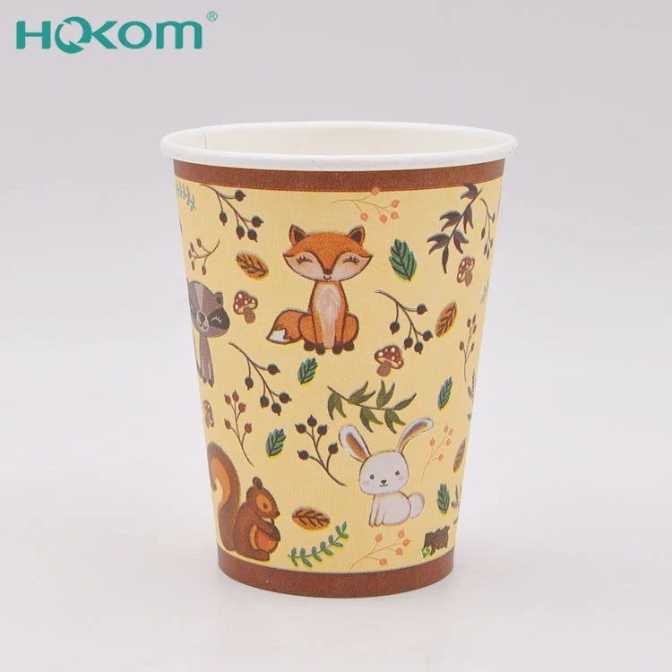 Packaging & Printing Paper Packaging Paper Cups Custom Print 16 Oz 12oz 8oz Biodegradable PLA Lined Disposable Coffee Paper Cup For Hot Drink