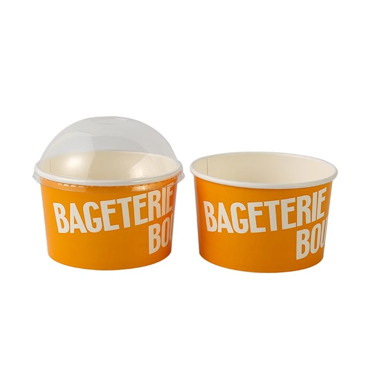 Ice Cream Paper Bowl with DOME LID