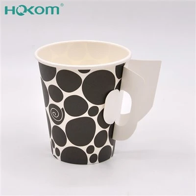 Tea Paper Cup With Handle Custom Paper Cup Printing And Printing Handmade Paper Cups