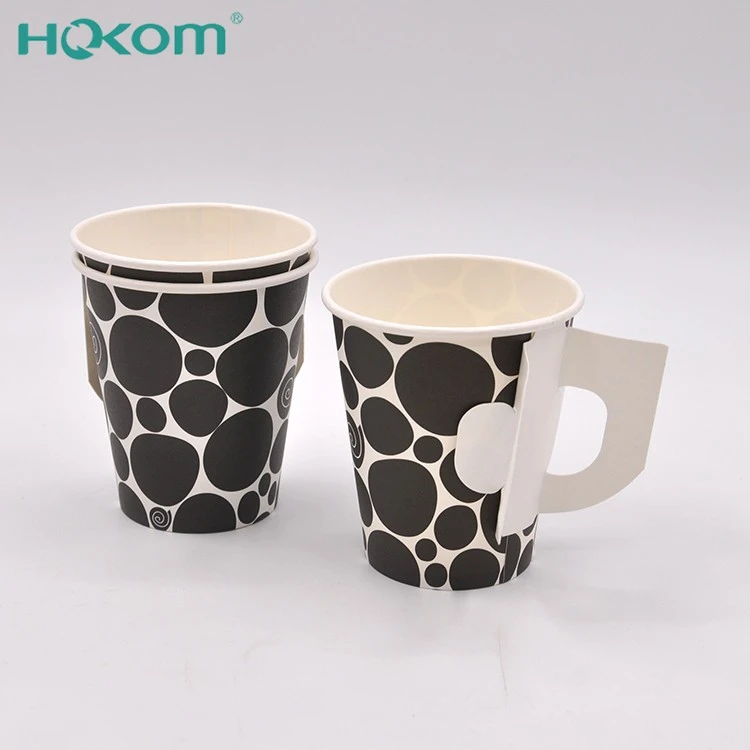 Tea Paper Cup With Handle Custom Paper Cup Printing And Printing Handmade Paper Cups
