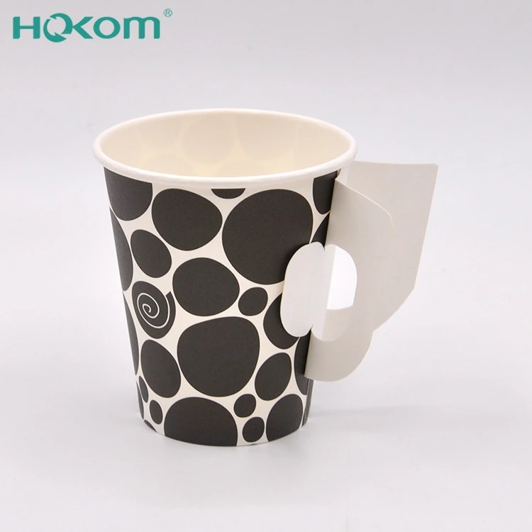 Tea Paper Cup With Handle Custom Paper Cup Printing And Printing Handmade Paper Cups