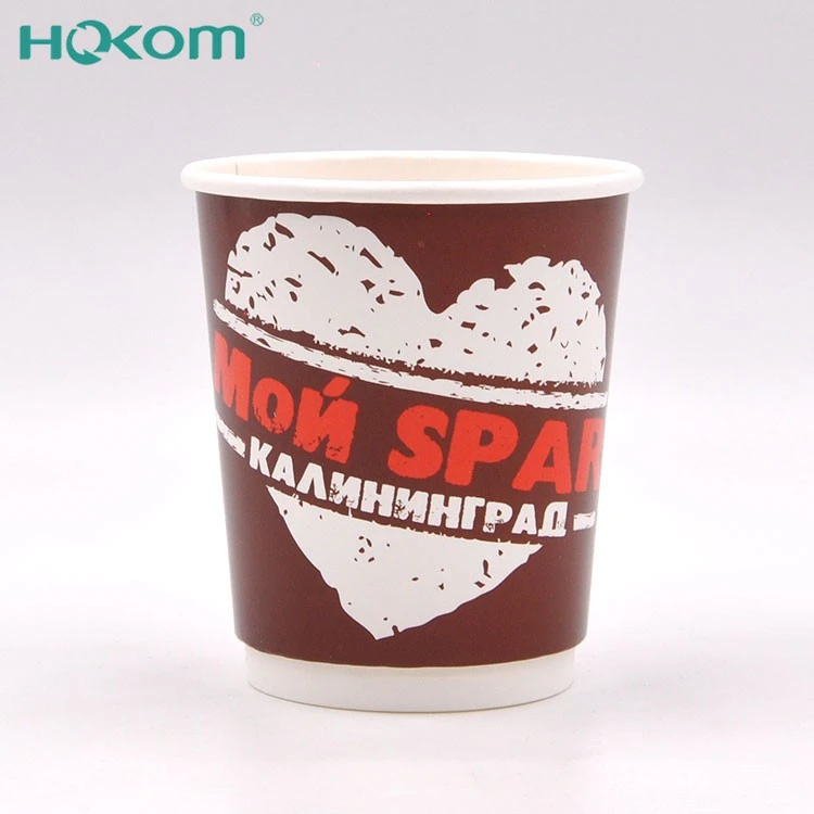 Wholesale Factory Customized Cold Hot Beverage Paper Cup Printed Paper Double Wall Disposable Coffee Cups high quality